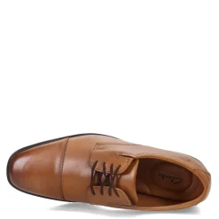 Oxfords*Clarks Men's , Tilden Cap Oxford Dark Tan Leather