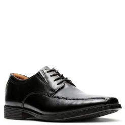 Dress*Clarks Men's , Tilden Walk Oxford Black Leather
