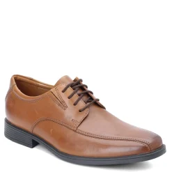 Dress*Clarks Men's , Tilden Walk Oxford Dark Tan Leather