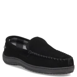 Slippers*Green Market Services Co Inc Men's Clarks, Venetian Moc Slipper Black