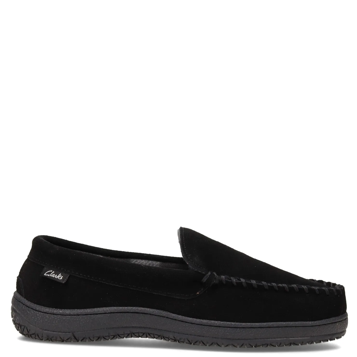 Slippers*Green Market Services Co Inc Men's Clarks, Venetian Moc Slipper Black