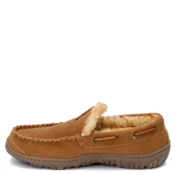 Slippers*Clarks Men's , Venetian Moccasin Slipper Cinnamon