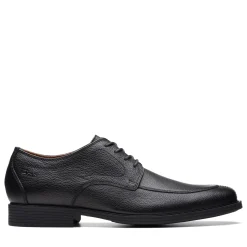 Dress*Clarks Men's , Whiddon Apron Oxford Black Tumbled