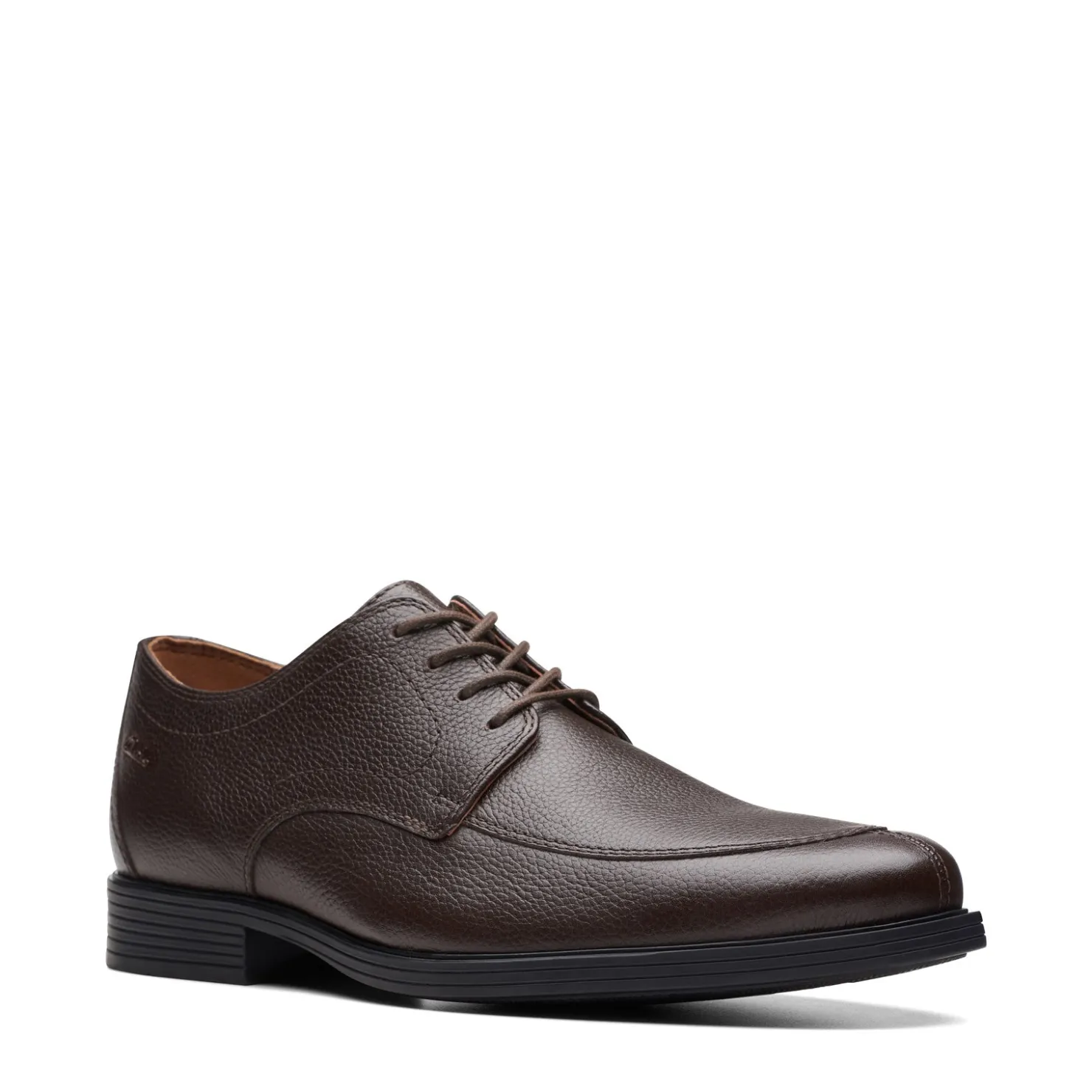 Dress*Clarks Men's , Whiddon Apron Oxford Dark Brown Tumbled