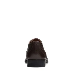 Dress*Clarks Men's , Whiddon Apron Oxford Dark Brown Tumbled
