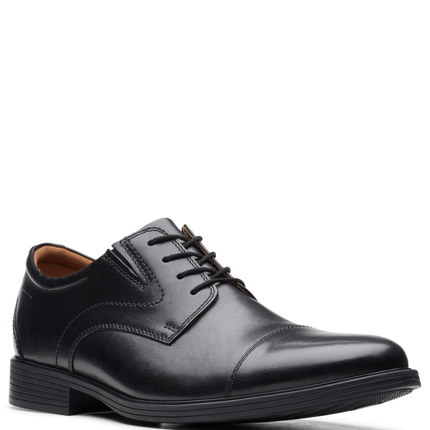 Dress*Clarks Men's , Whiddon Cap Toe Oxford Black