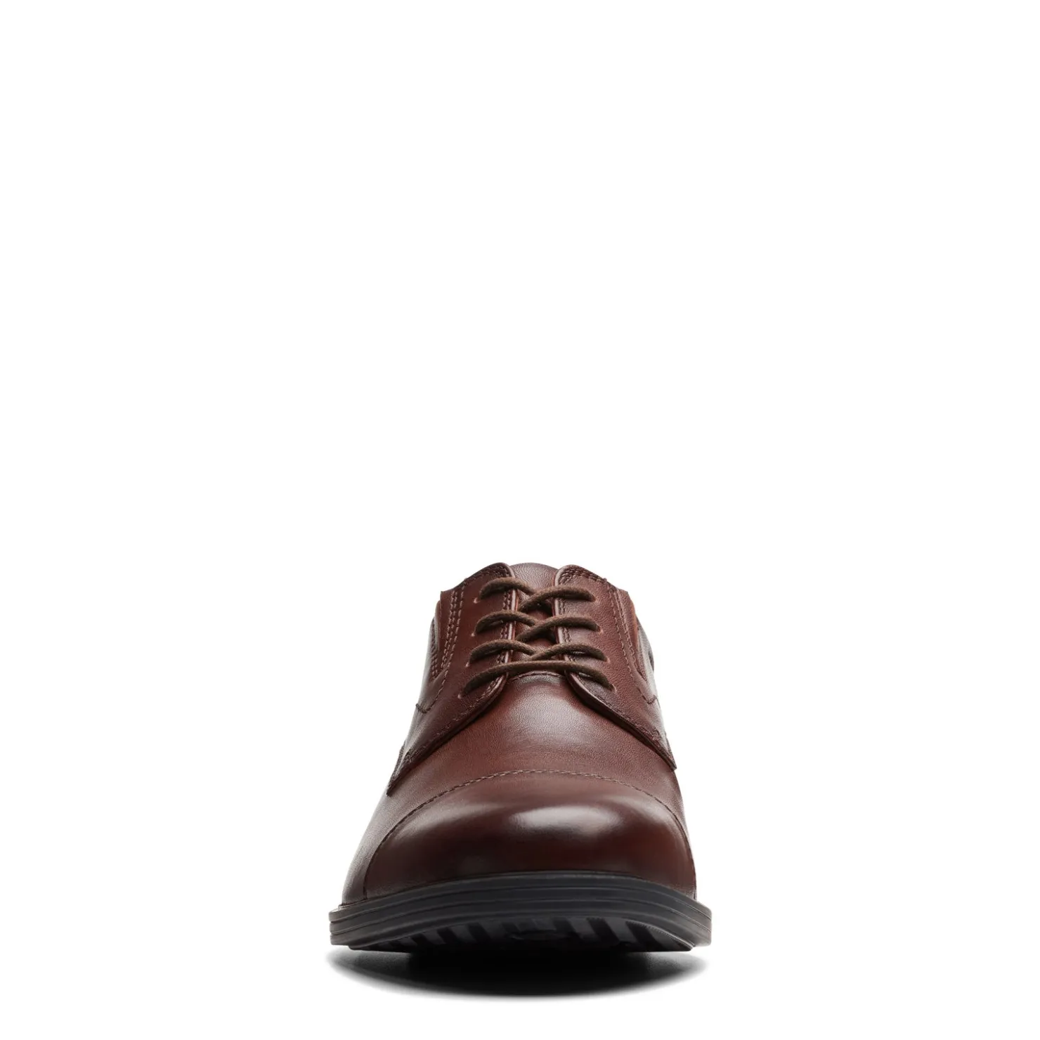 Dress*Clarks Men's , Whiddon Cap Toe Oxford Mahogany Leather
