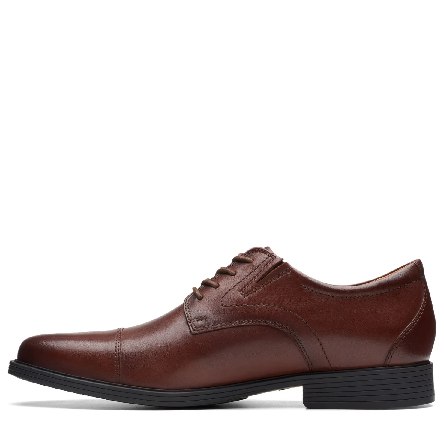 Dress*Clarks Men's , Whiddon Cap Toe Oxford Mahogany Leather