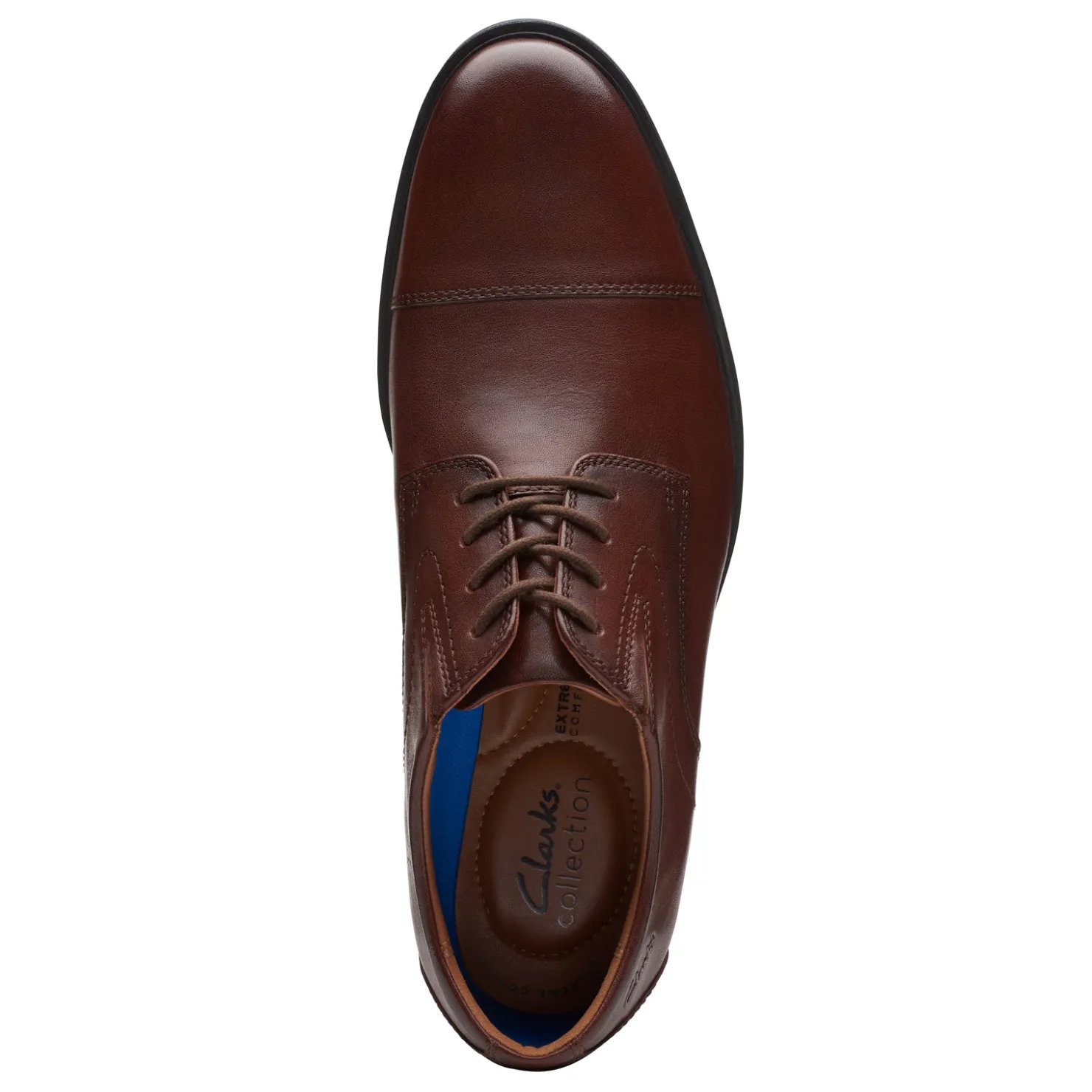 Dress*Clarks Men's , Whiddon Cap Toe Oxford Mahogany Leather