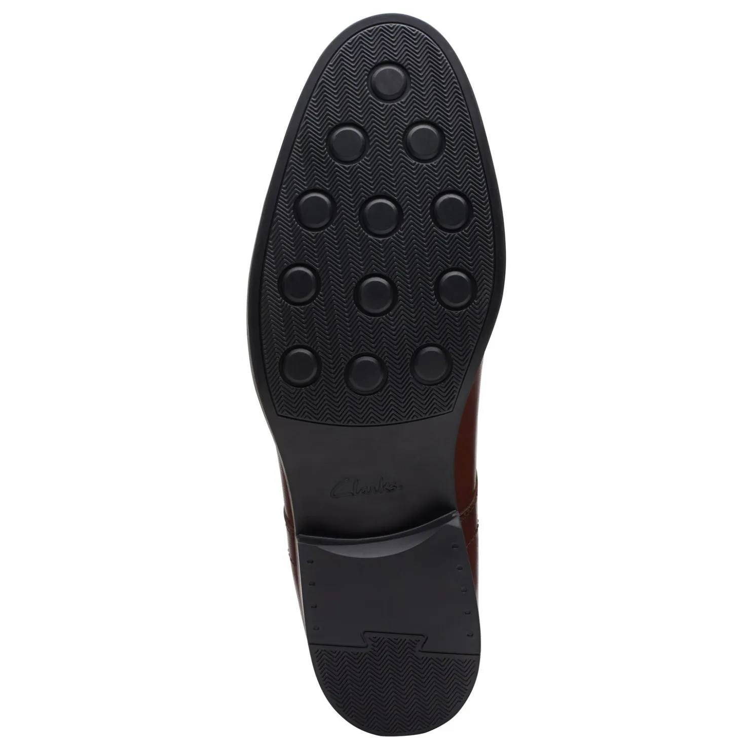 Dress*Clarks Men's , Whiddon Cap Toe Oxford Mahogany Leather