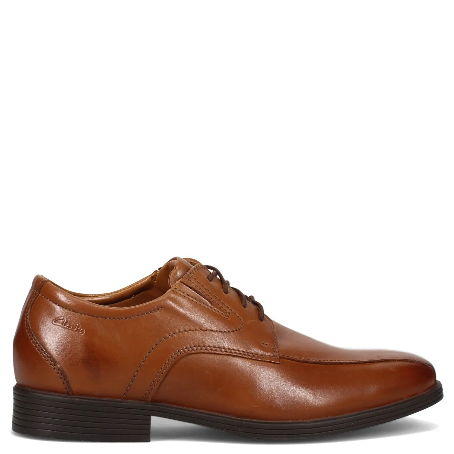 Dress*Clarks Men's , Whiddon Pace Oxford Dark Tan Leather