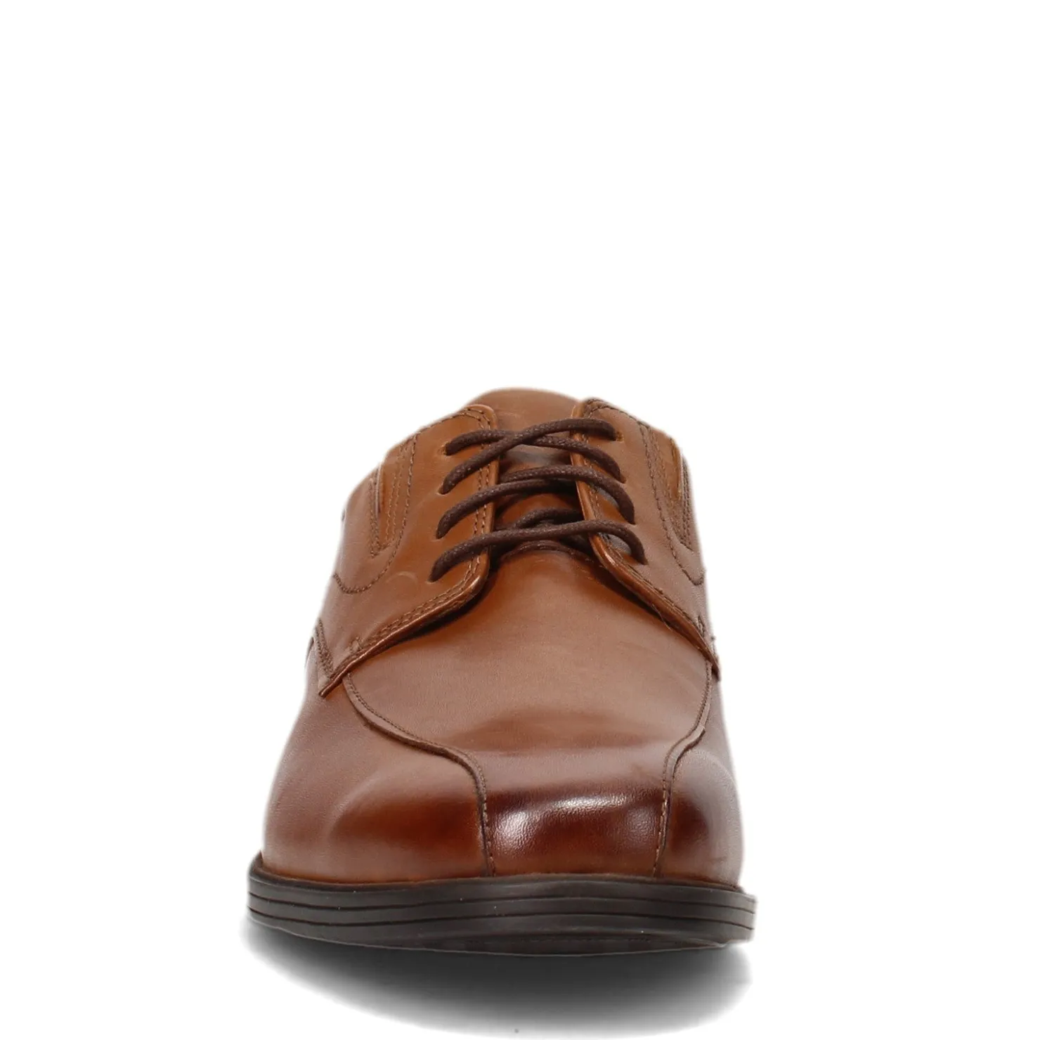 Dress*Clarks Men's , Whiddon Pace Oxford Dark Tan Leather