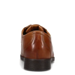 Dress*Clarks Men's , Whiddon Pace Oxford Dark Tan Leather