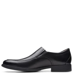 Dress*Clarks Men's , Whiddon Step Loafer Black Leather