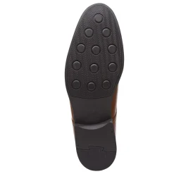 Dress*Clarks Men's , Whiddon Step Loafer Dark Tan Leather