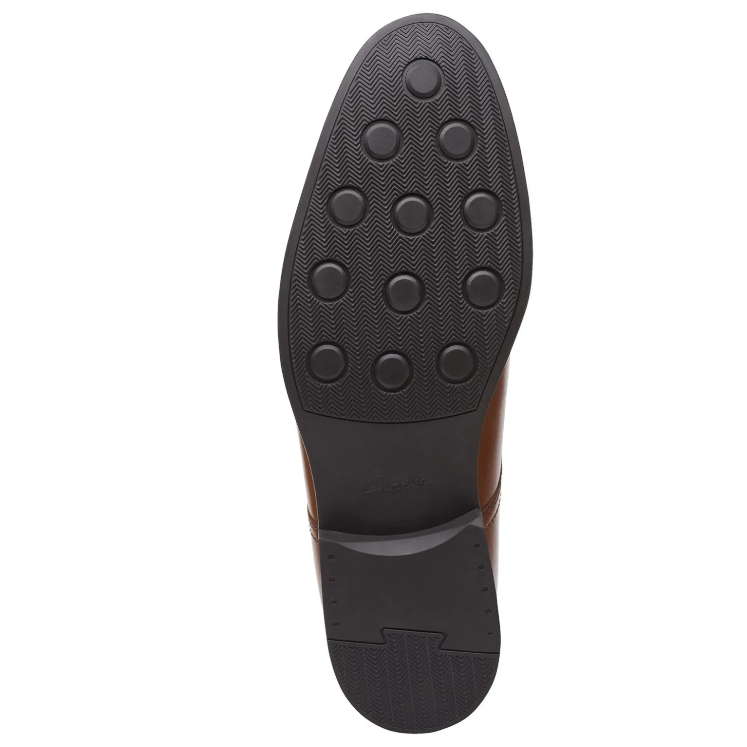 Dress*Clarks Men's , Whiddon Step Loafer Dark Tan Leather