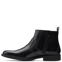 Boots*Clarks Men's , Whiddon Zip Boot Black