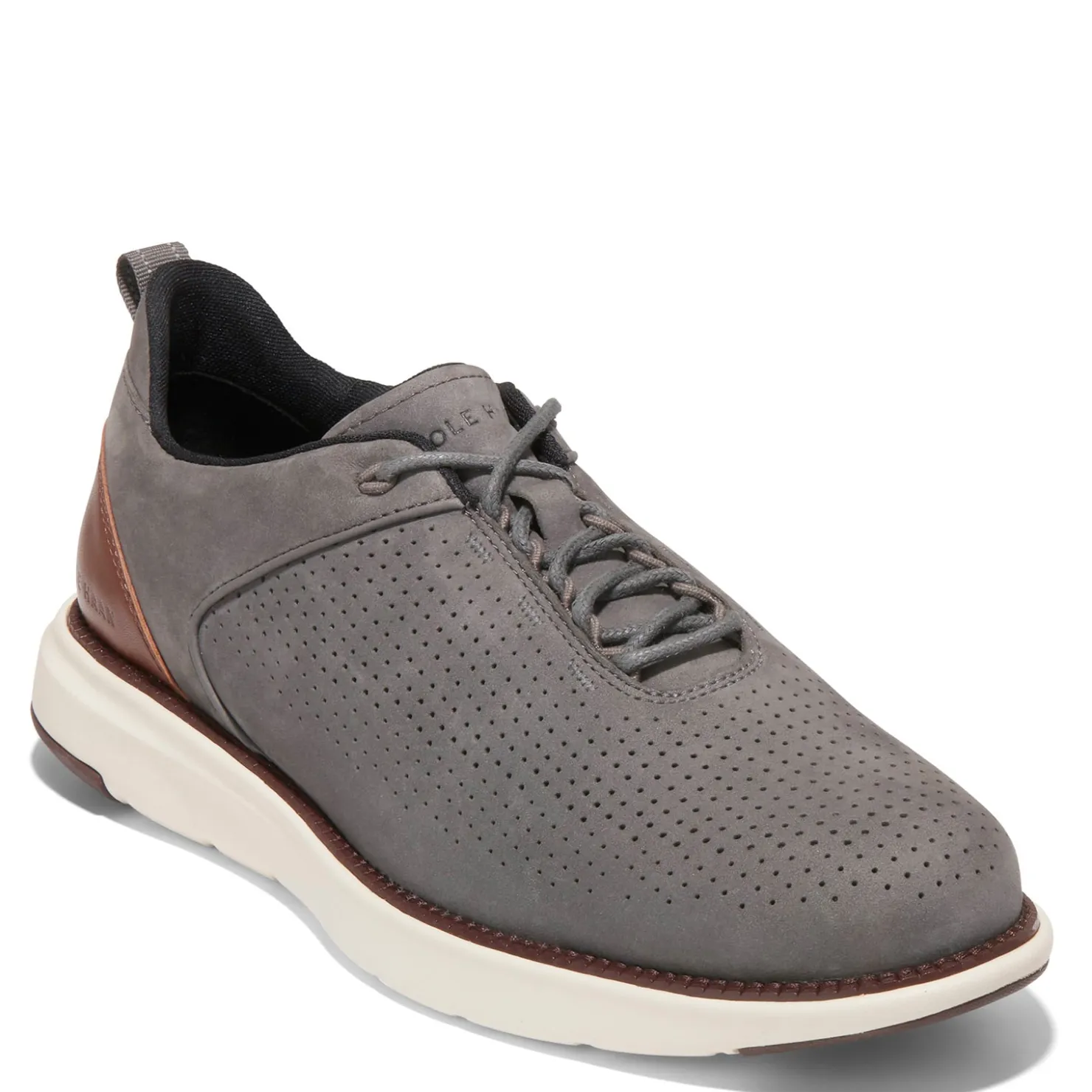 Sneakers & Athletics*Cole Haan Men's , Grand Atlantic TXT Sneaker Tornado Nubuck/Woodbury/Ivory