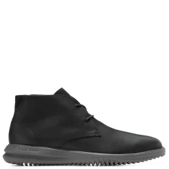 Boots*Cole Haan Men's , Grand+ Chukka Boot Black Nubuck/Black