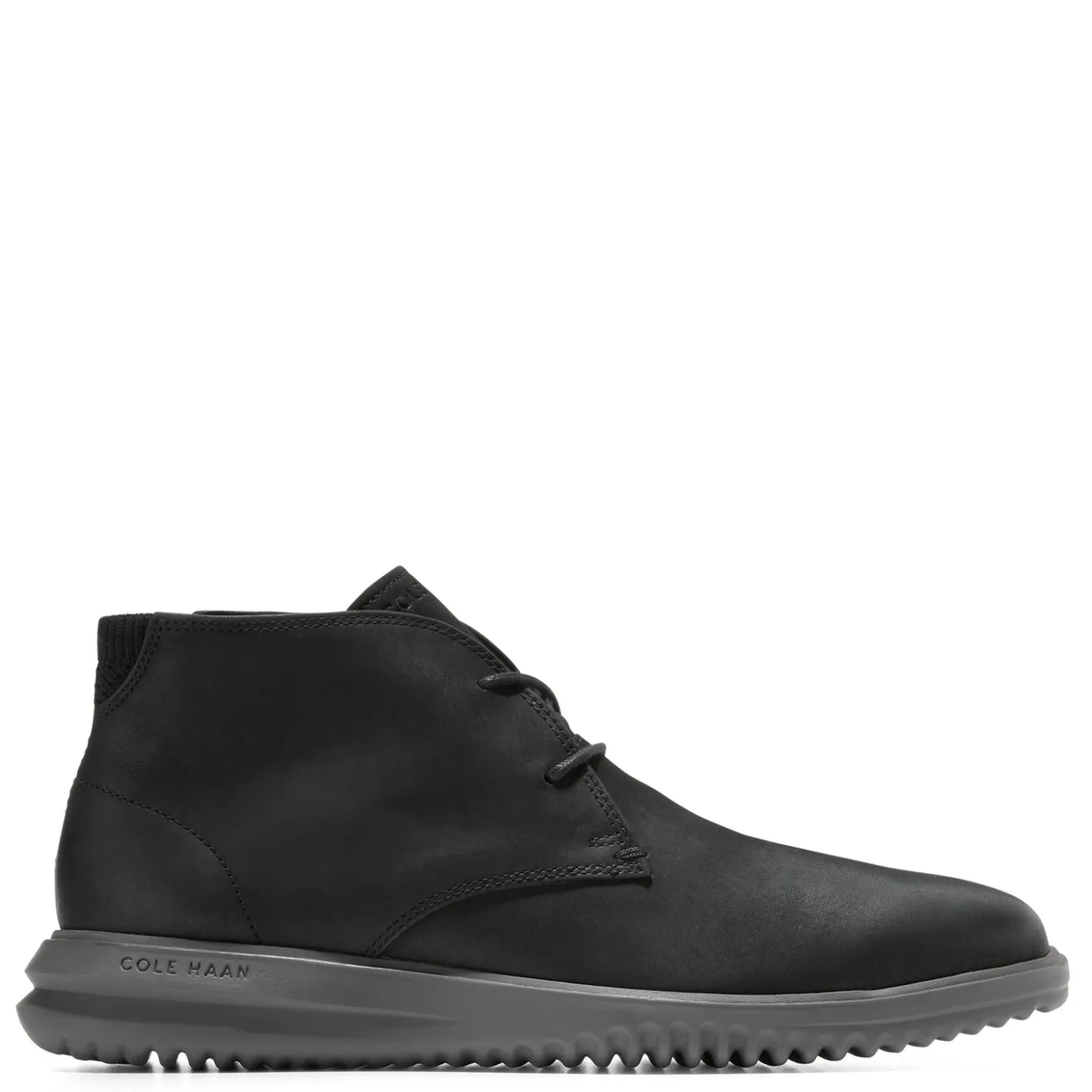 Boots*Cole Haan Men's , Grand+ Chukka Boot Black Nubuck/Black