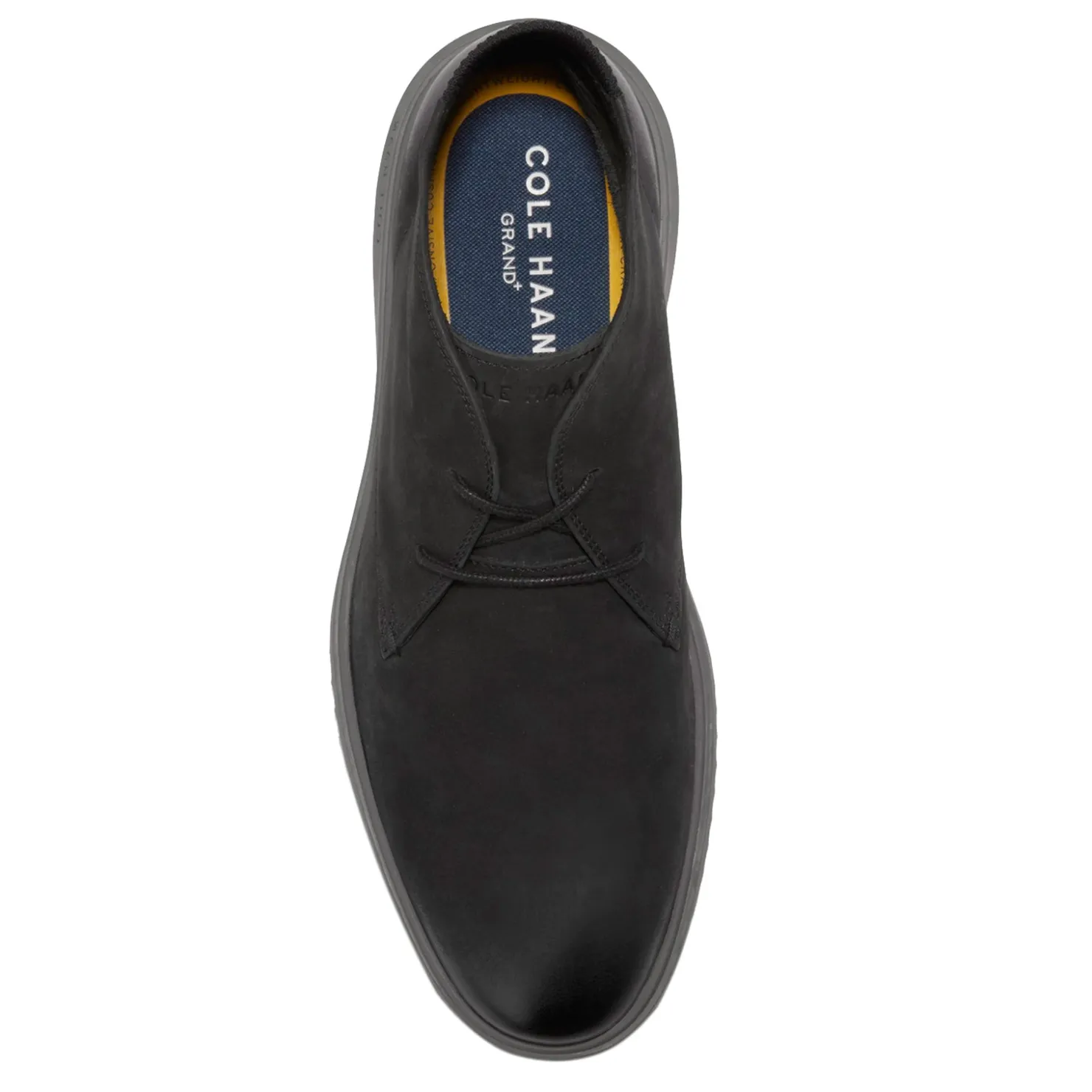 Boots*Cole Haan Men's , Grand+ Chukka Boot Black Nubuck/Black