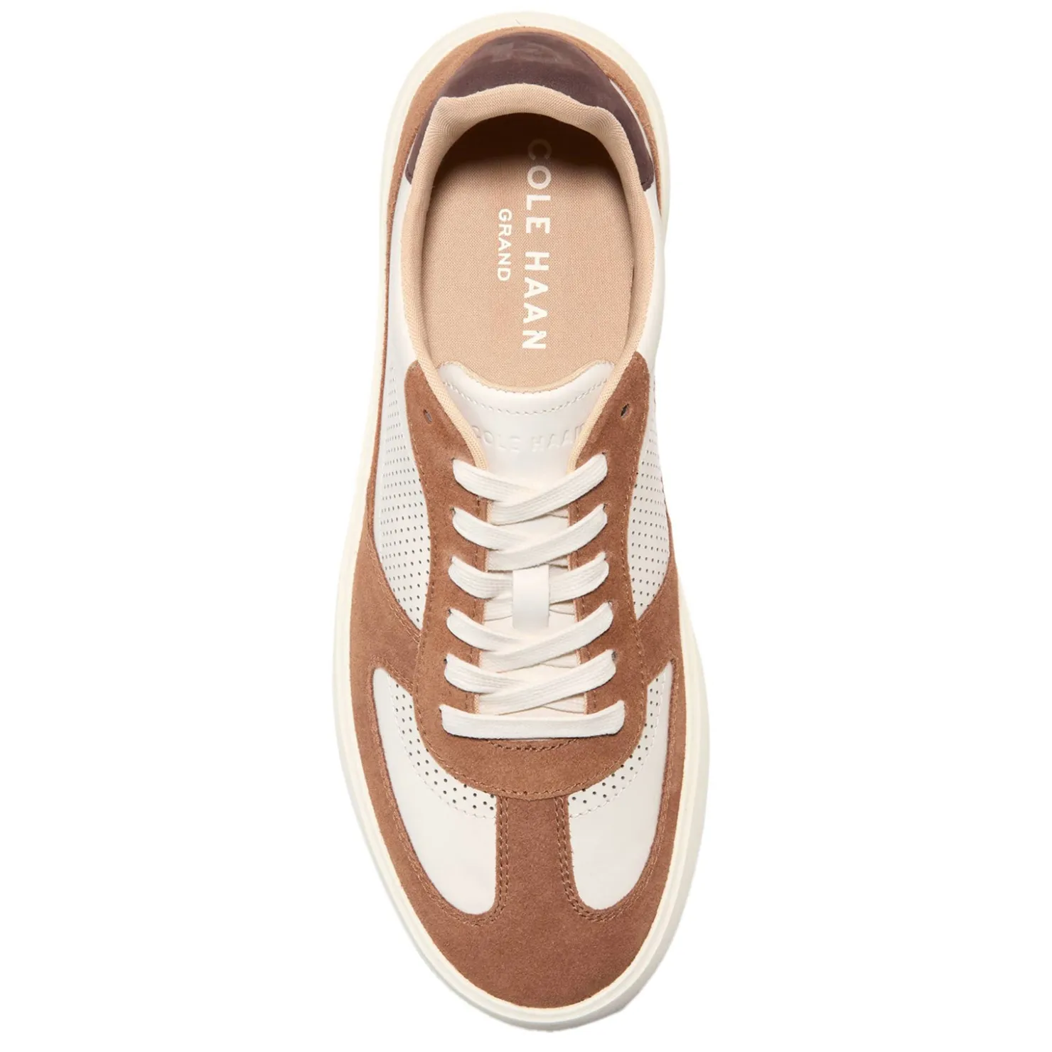 Sneakers & Athletics*Cole Haan Men's , Grand Crosscourt Modern Turf Sneaker British Tan/Dk Chocolate/Ivory