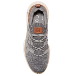Slip-On Shoes*Cole Haan Men's , Grand Motion Stitchlite 2 Sneaker Titanium/Grey Pinstripe/British Tan/Ivory