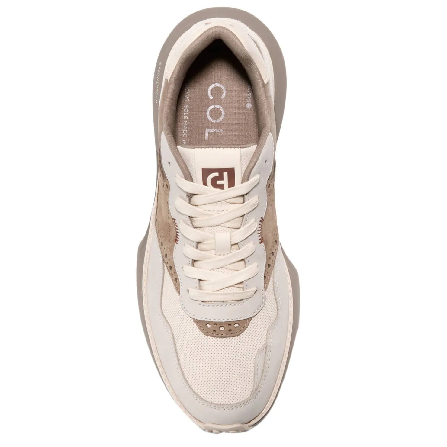 Sneakers & Athletics*Cole Haan Men's , Grandpro Ashland Sneaker Sand Dollar/Silver Lining/Ch Irish Coffee