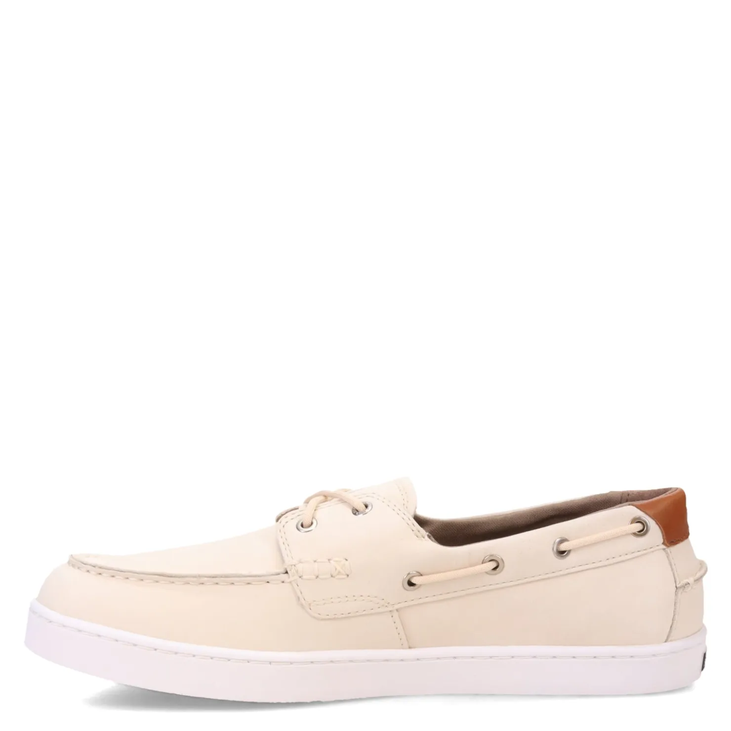 Boat Shoes*Cole Haan Men's , Nantucket Boat Shoe Whitecap Grey Nubuck/Optic White