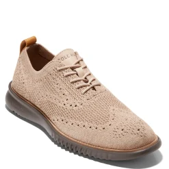 Oxfords*Cole Haan Men's , 2.ZER0GRAND Wingtip Oxford Oat/Dark Latte