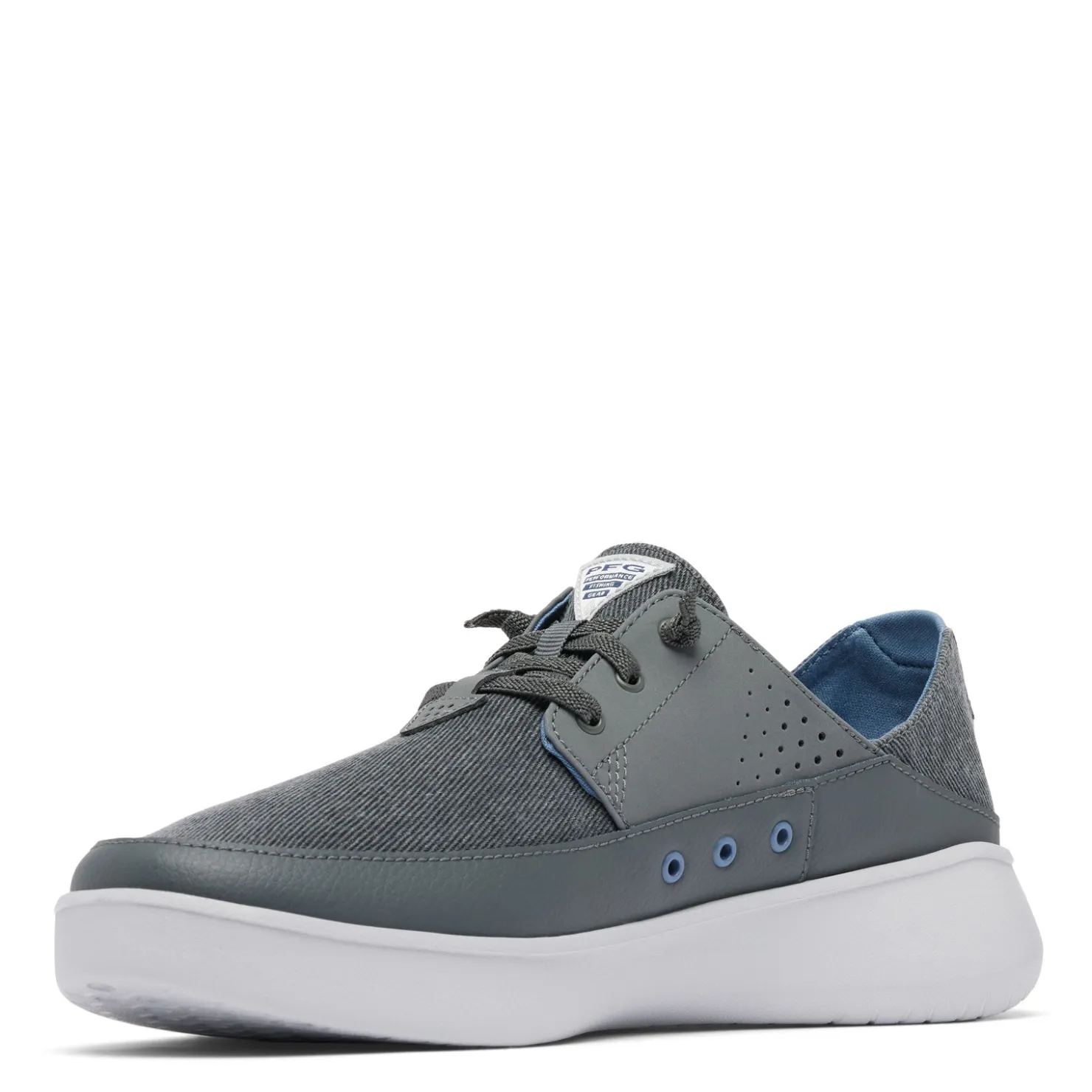 Boat Shoes*Columbia Men's , Boatside Relaxed PFG Slip-On Shoe Grill Mountain