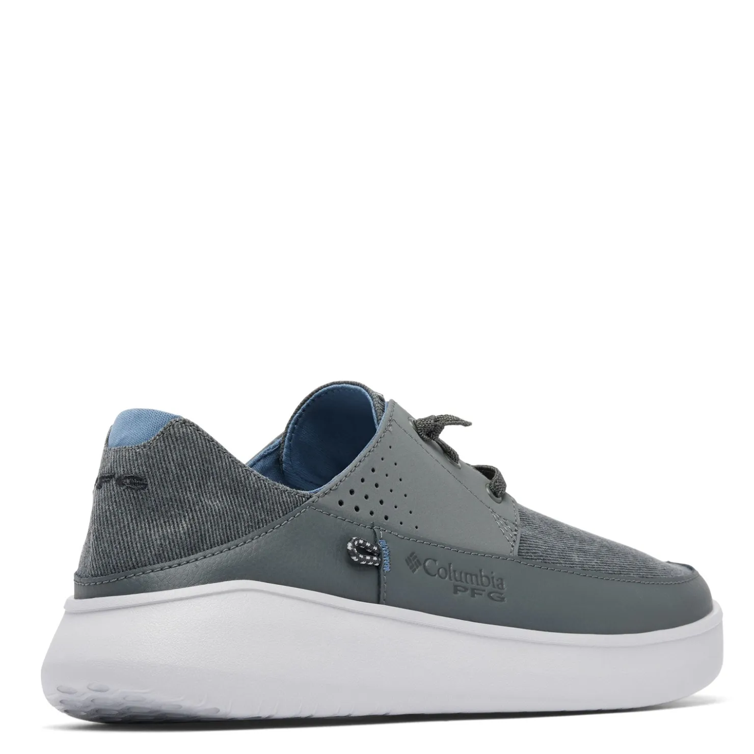 Boat Shoes*Columbia Men's , Boatside Relaxed PFG Slip-On Shoe - Wide Width Grill Mountain