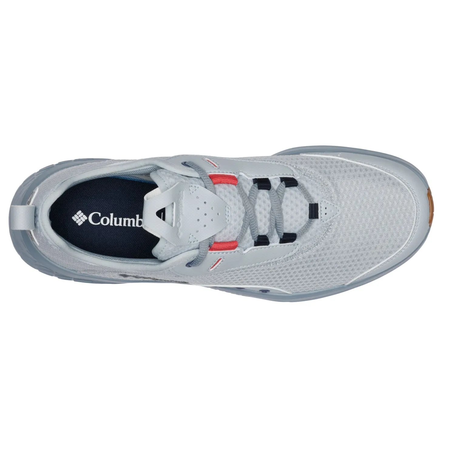 Boat Shoes*Columbia Men's , PFG Castback Fishing Sneaker - Wide Width Cirrus Grey Sunset Red