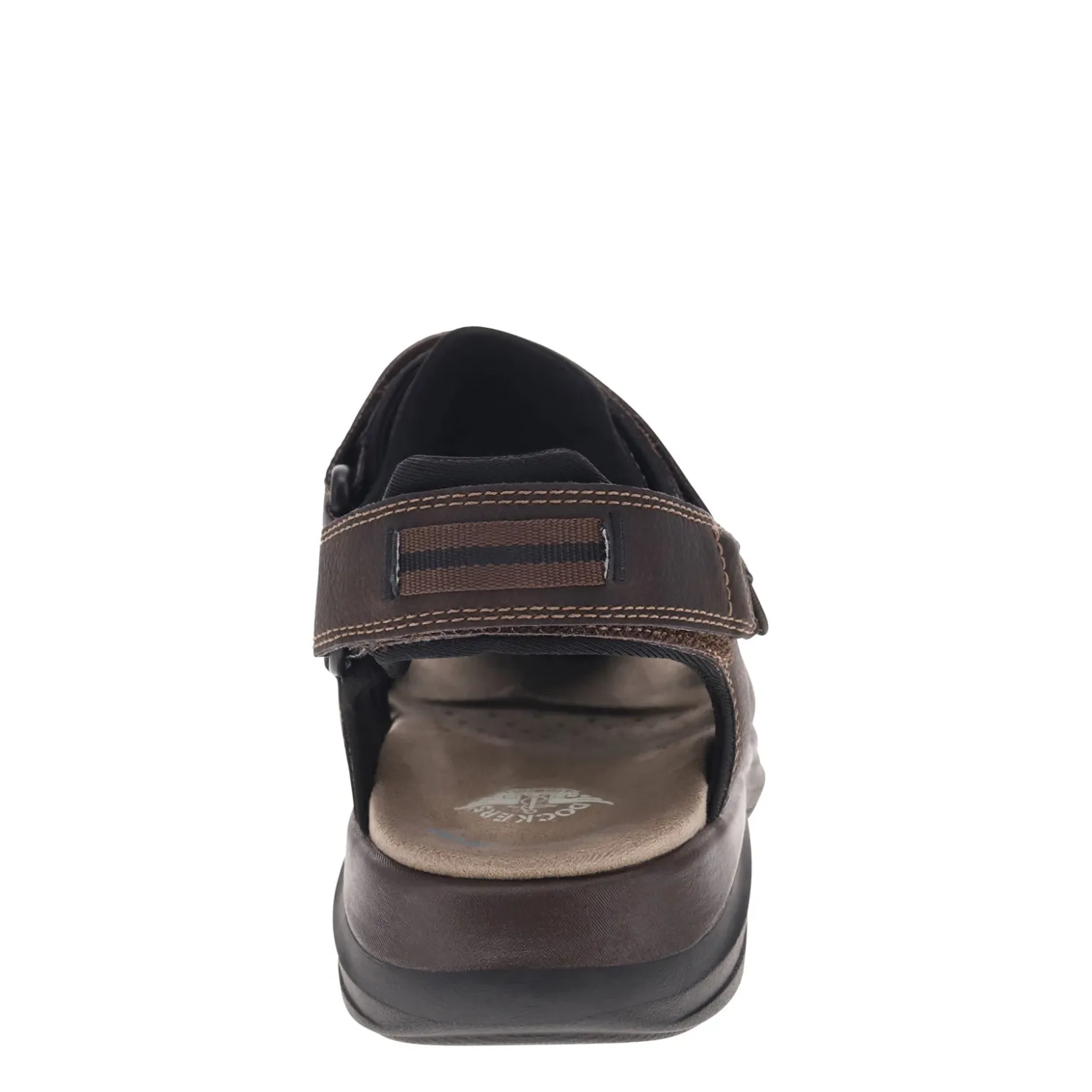 Sandals*Dockers Men's , Byrd Sandal Dark Brown Black