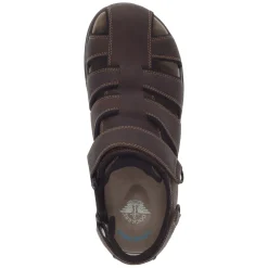 Sandals*Dockers Men's , Byrd Sandal Dark Brown Black