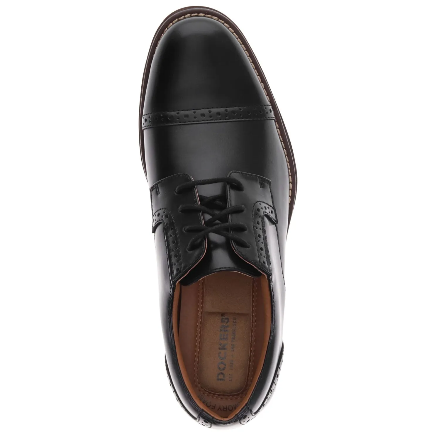 Oxfords*Dockers Men's , Ferrell Oxford Black