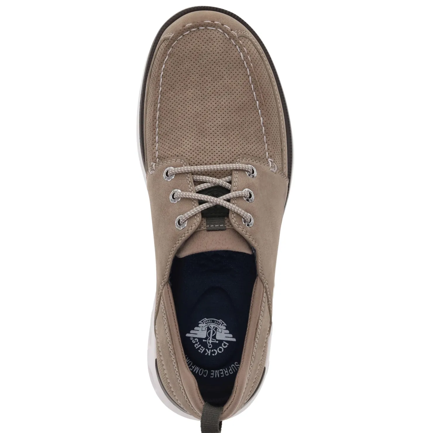 Oxfords*Dockers Men's , Saunders Boat Shoe Taupe