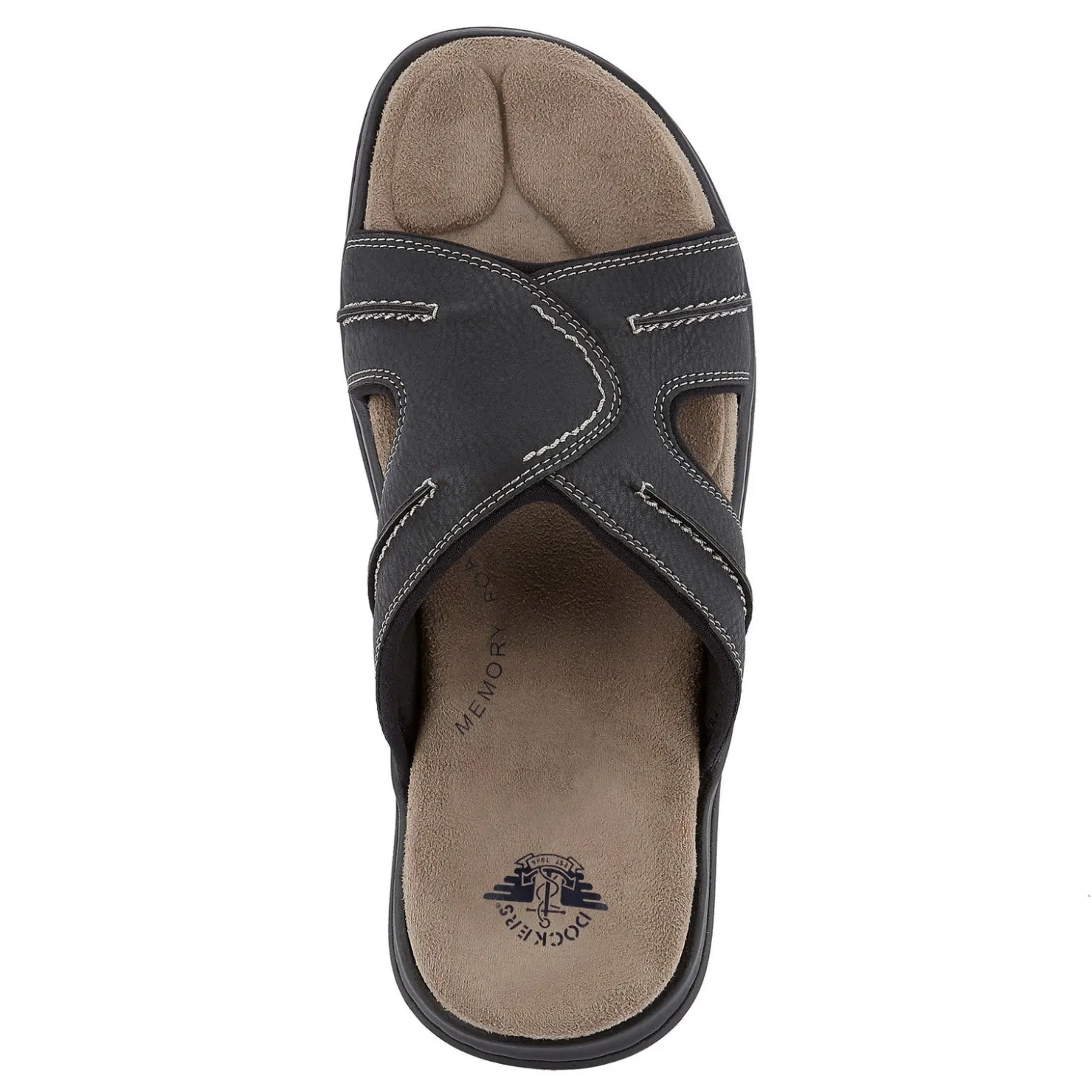 Sandals*Dockers Men's , Sunland Slide Sandal Black