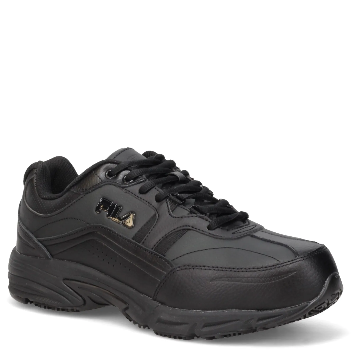 Sneakers & Athletics*Fila Men's , Memory Workshift Slip Resistant Composite Toe Shoe - Wide Width Black