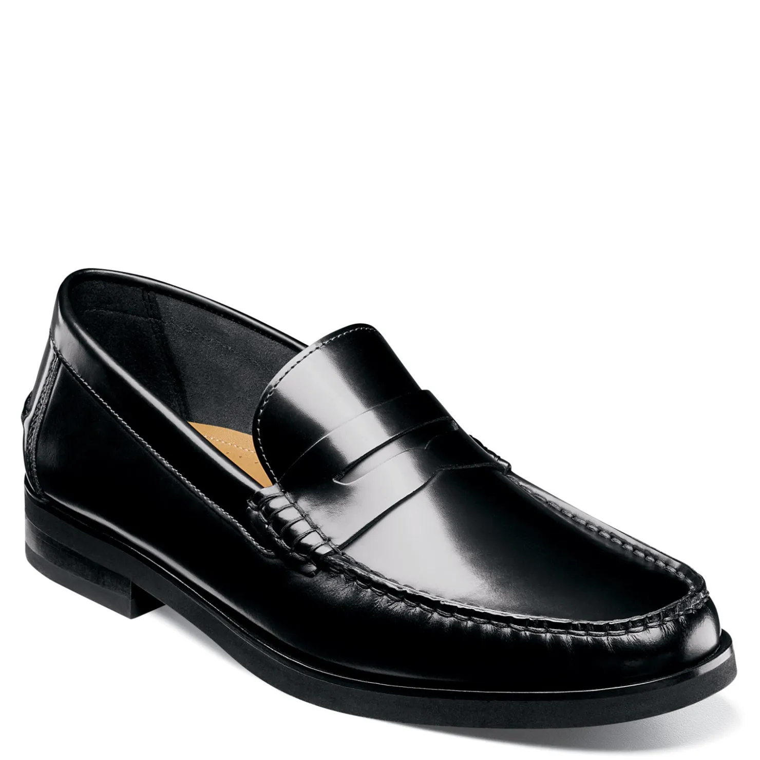 Loafers*Florsheim Men's , Berkley Flex Penny Loafer Black Smooth