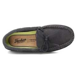 Slippers*Florsheim Men's , Cozzy Moc Toe Slipper Gray