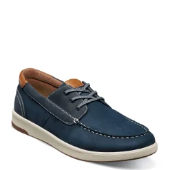 Boat Shoes*Florsheim Men's , Crossover Moc Toe Boat Shoe Navy