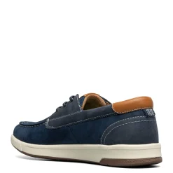 Boat Shoes*Florsheim Men's , Crossover Moc Toe Boat Shoe Navy