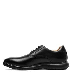 Dress*Florsheim Men's , Dash Plain Toe Oxford Black Smooth W/Black Sole