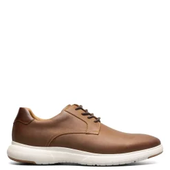 Dress*Florsheim Men's , Dash Plain Toe Oxford Brown Crazyhorse W/White Sole