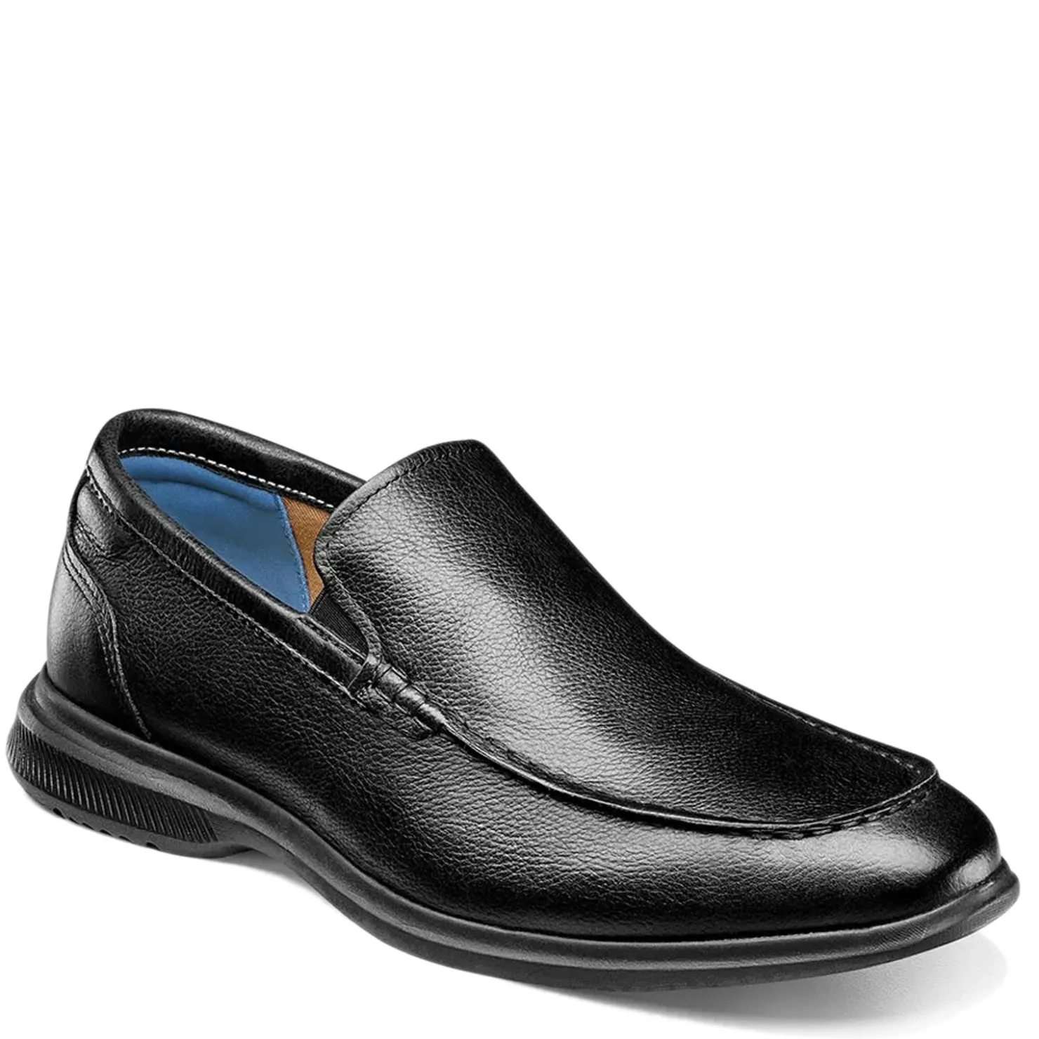 Slip-On Shoes*Florsheim Men's , Hamptons Moc Toe Venetian Loafer Black