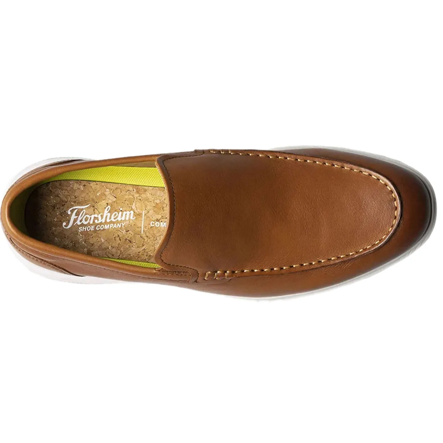 Loafers*Florsheim Men's , Hamptons Moc Toe Venetian Loafer Cognac