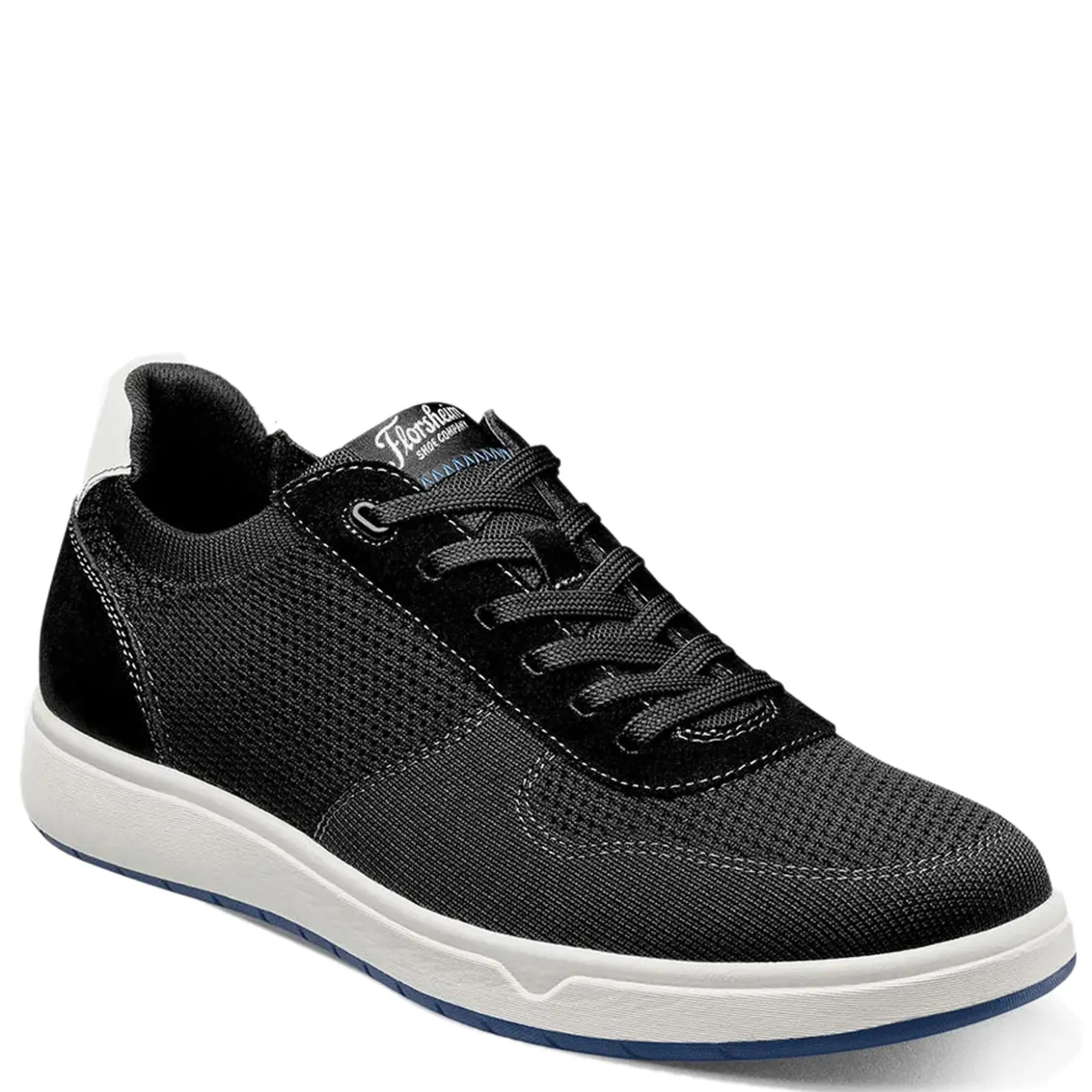 Walking*Florsheim Men's , Heist Knit Sneaker Black White