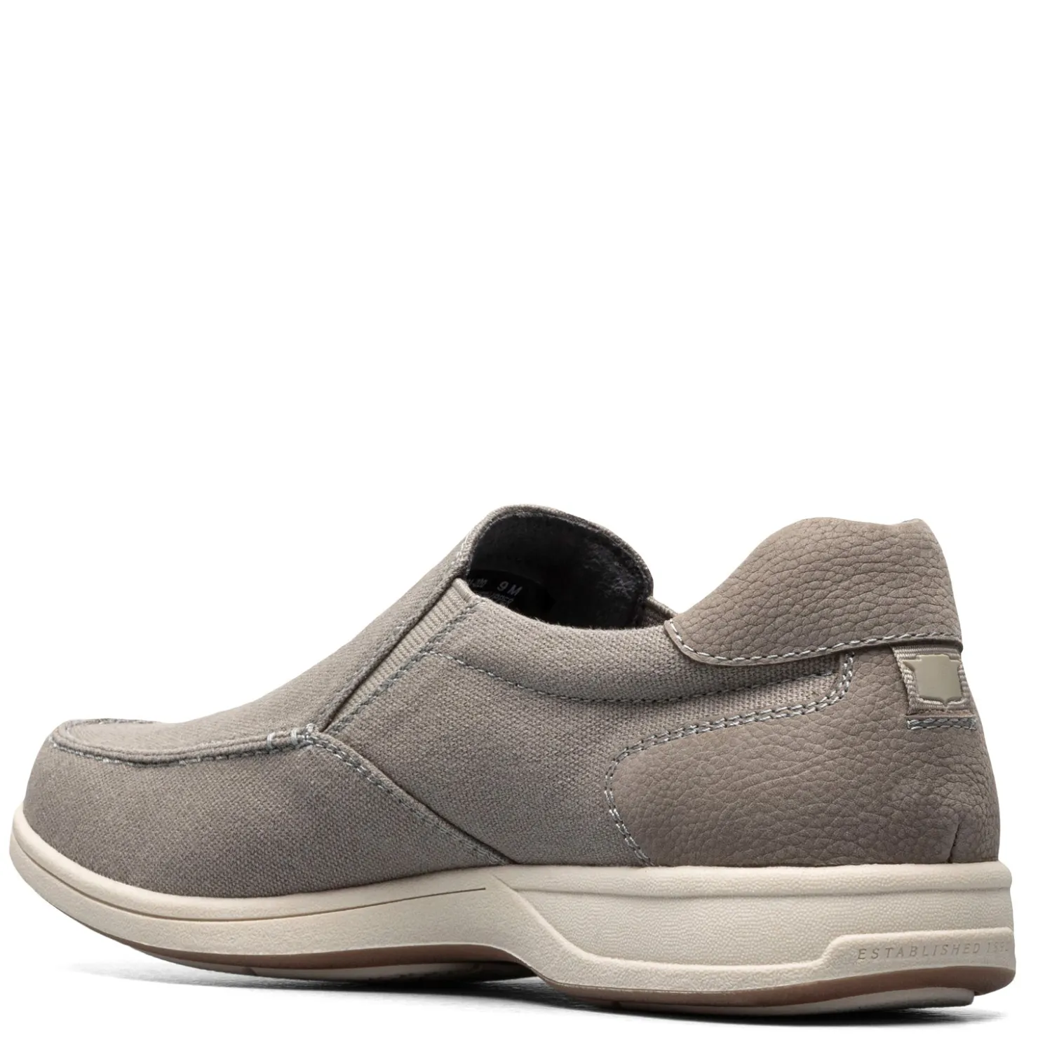 Slip-On Shoes*Florsheim Men's , Lakeside Canvas Moc Slip On Grey