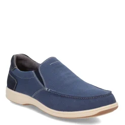Slip-On Shoes*Florsheim Men's , Lakeside Canvas Moc Slip On Navy